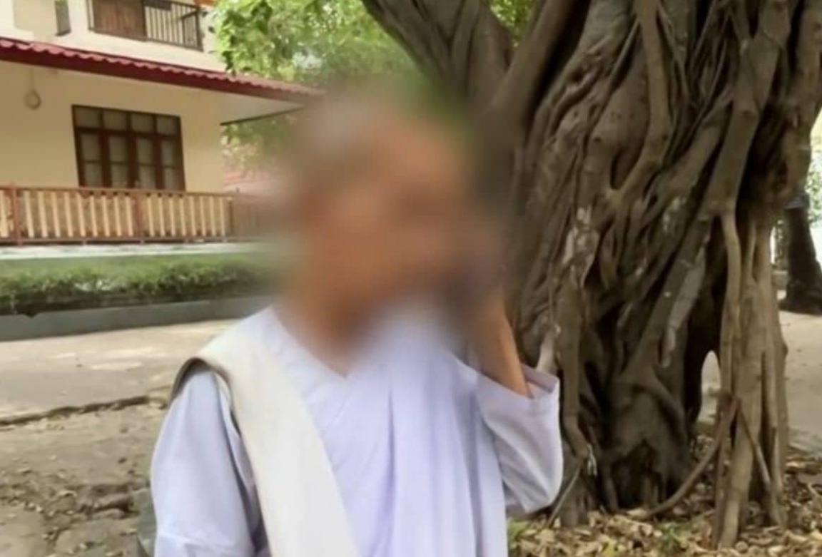 ▲▼泰19歲沙彌性侵74歲尼姑未遂！強逼看A片　還摀嘴推倒壓制。（圖／翻攝自Amarin TV）