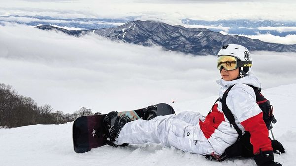 這2年，呱吉常接觸大自然，去了蒙古、北極，最近是到日本滑雪。（呱吉提供）