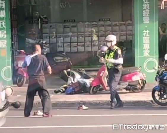 ▲▼男子擔心被搜出吸食器，揮舞著美工刀對峙員警，後來雖逃逸4小時後落網。（圖／民眾提供，下同）