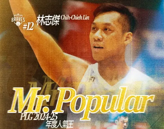 ▲「野獸」林志傑連續第5年蟬聯PLG職籃「年度人氣王」。（圖／PLG職籃提供）