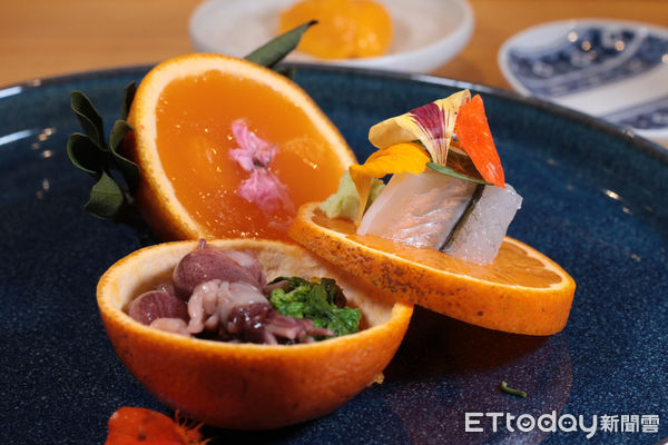 ▲淋熱油、豆瓣醬煮！壽司芳新菜融入中式料理元素。（圖／記者黃士原攝）