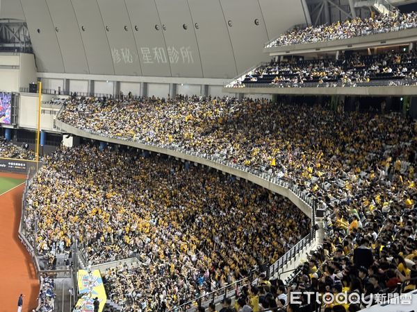 ▲中信兄弟蠟筆小新主題日進場觀眾。（圖／記者陳立勳攝）