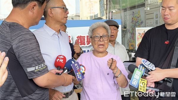 ▲罷免民進黨立委黃捷領銜人黃晃枝,黃晃枝。（圖／記者吳世龍攝）