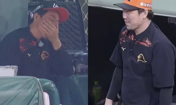 ▲餅總熱身賽、一軍例行賽看到飛力獅投球呈現不同表情包。（圖／截自CPBL TV）