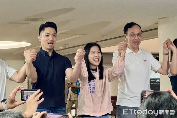 ▲▼國民黨主席朱立倫、台北市長蔣萬安出席「戰獨裁 站出來」政策說明會。（圖／記者鄭佩玟攝）