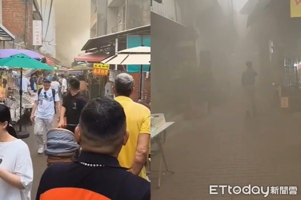 ▲▼             彰化鹿港鎮一棟民宅火警，濃煙飄往附近的鹿港老街。（圖／翻攝自網路）