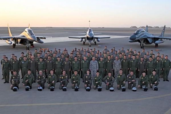 ▲▼中國派遣運-20、空警-500、殲-10C等各類軍機抵達埃及，進行「文明之鷹-2025」空軍聯合訓練。（圖／翻攝自央視）