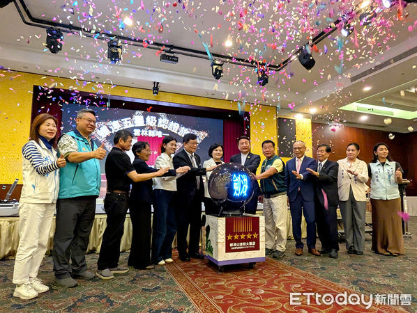 ▲劍湖山渡假大飯店2025年通過交通部觀光署星級旅館評鑑，榮獲五星級殊榮，今日舉辦隆重的五星級揭牌儀式。（圖／記者游瓊華翻攝）