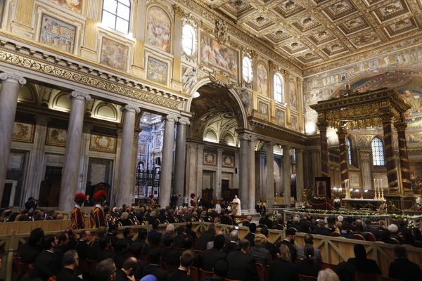 ▲▼羅馬聖母大殿（Basilica of Saint Mary Major）。（圖／達志影像／美聯社）