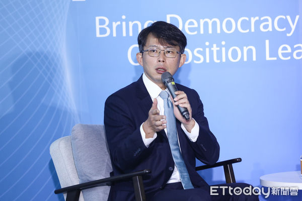▲民眾黨主席黃國昌出席藍白領袖峰會。（圖／記者林敬旻攝）