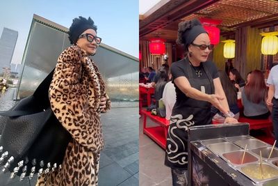 73歲比莉「火鍋店當服務生」推推車叫喊！　頂招牌捲髮耐心推銷