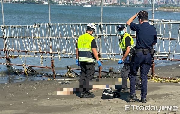 ▲▼八里區淡水河岸邊驚見女浮屍             。（圖／記者陳以昇翻攝）