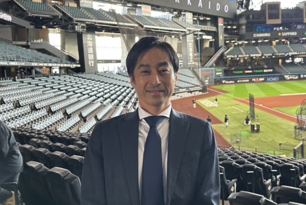 ▲北海道日本火腿鬥士股份有限公司董事三谷仁志            。（圖／記者王真魚攝）