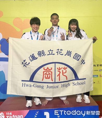 ▲空手道項目，來自花崗國中國三生阿美族好手楊凱瑞，一路過關斬將，成功為花蓮奪得金牌。（圖／花蓮縣政府提供，下同）