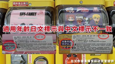 販賣機沒賣瓶裝水、扭蛋機年齡標示不實 陳賢蔚曝兒童新樂園3缺失