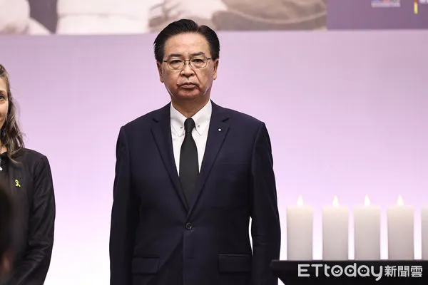 ▲國安會秘書長吳釗燮出席猶太大屠殺紀念活動。（圖／記者林敬旻攝）