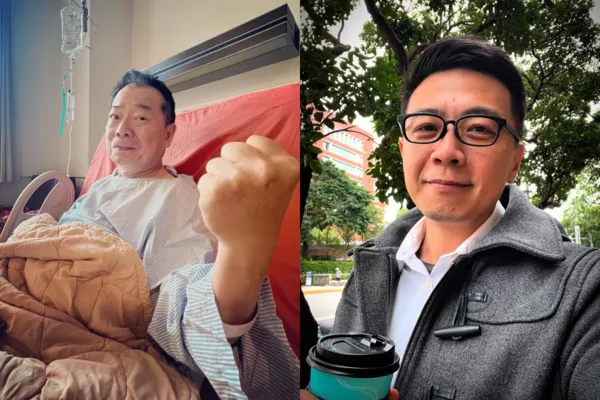 外送用▲▼廖峻腦出血轉入普通病房！　兒子廖錦德「辦理轉院中」曝最新病況。（圖／翻攝自Facebook／錦德）