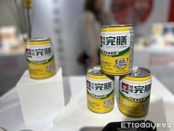 ▲▼日本食品大廠味之素以「胺基酸4:6黃金比例」，研發革命性成份「Amino L40」，近來由台灣佳格獨家引進，首波在旗下福樂、桂格推出新品。（圖／記者林育綾攝）