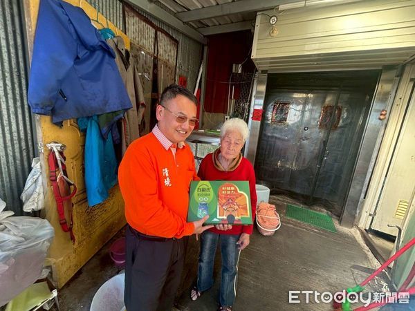 ▲清境農場於端午節前夕探訪「金門英雌」林翠金。（圖／清境農場提供）