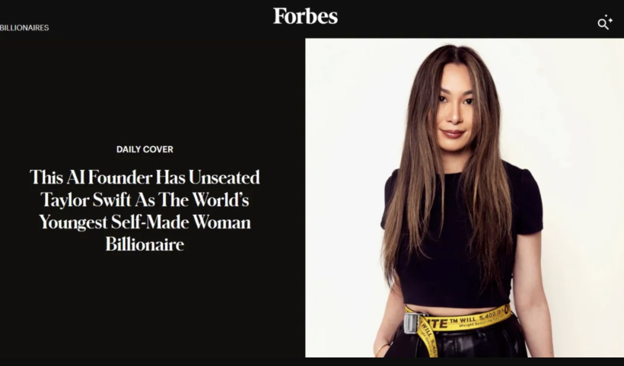 ▲30歲的華裔女子郭露西（Lucy Kuo）將超越泰勒絲，成為全球最年輕白手起家女億萬富豪。（圖／翻攝極目新聞）