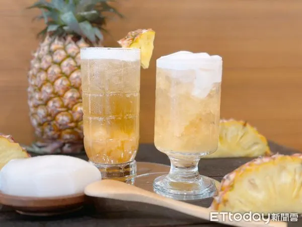 ▲▼萬波島嶼紅茶推出最新「鳳梨系列」飲品。（圖／記者蕭筠攝）