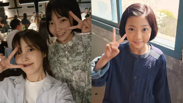 ▲▼ 《苦盡》14歲童星金泰妍沒經紀公司，IU一手包辦妝髮親自挑禮服給她。（圖／翻攝自金泰妍IG）