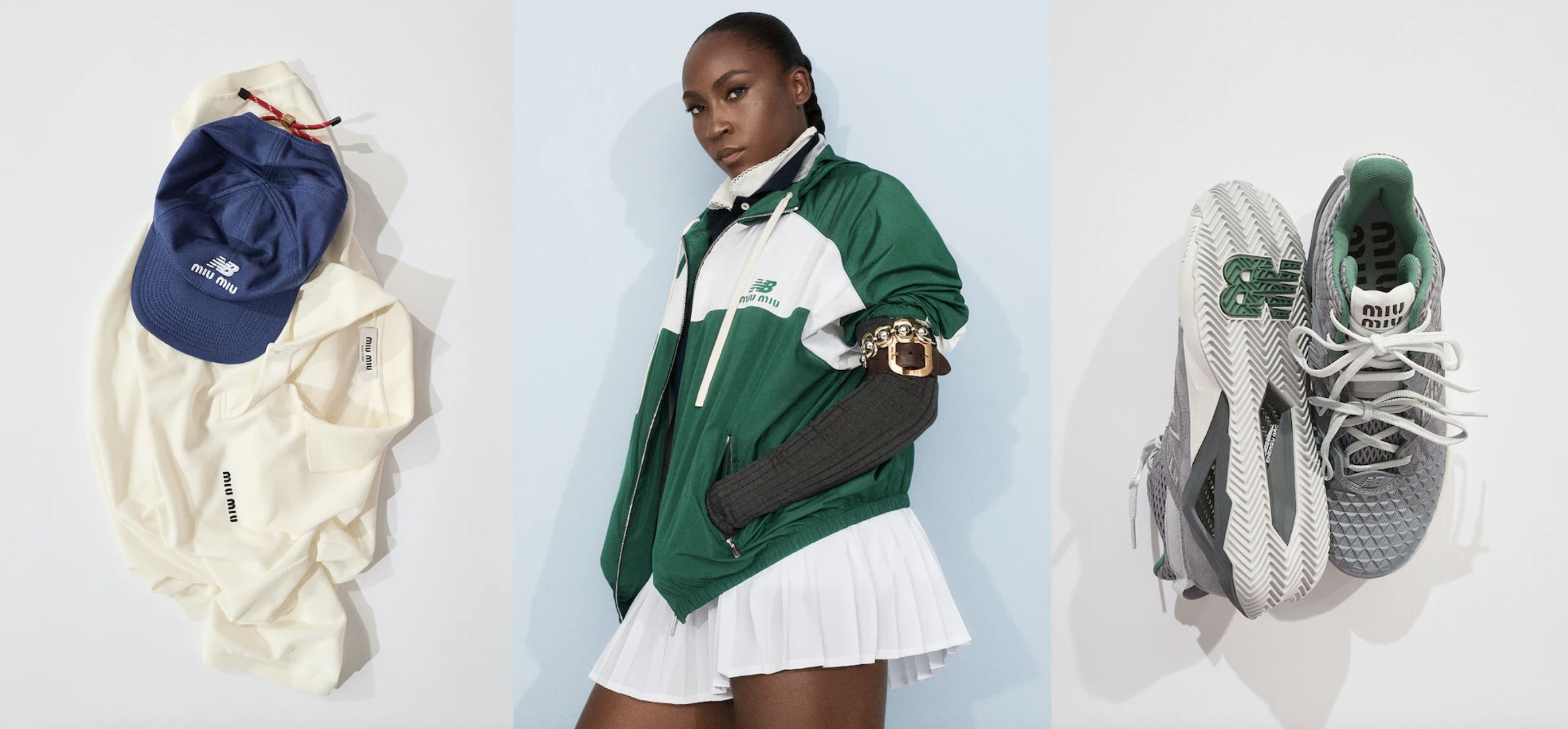 ▲▼  NEW BALANCE X MIU MIU 與 COCO GAUFF 攜手合作   。（圖／品牌官網）