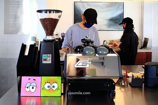 ▲▼【捷運小巨蛋咖啡】hierin coffee，城市叢林中莫蘭迪綠色歐風咖啡廳，松山區自家烘焙咖啡廳，美式咖啡只要70元、熱拿鐵85元，捷運小巨蛋站不限時咖啡廳。（圖／部落客UPSSMILE向上的微笑萍子 旅食設影授權提供）