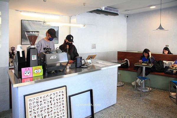 ▲▼【捷運小巨蛋咖啡】hierin coffee，城市叢林中莫蘭迪綠色歐風咖啡廳，松山區自家烘焙咖啡廳，美式咖啡只要70元、熱拿鐵85元，捷運小巨蛋站不限時咖啡廳。（圖／部落客UPSSMILE向上的微笑萍子 旅食設影授權提供）