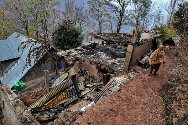 ▲▼印巴2020年在克什米爾大規模交火後的畫面。（圖／VCG）