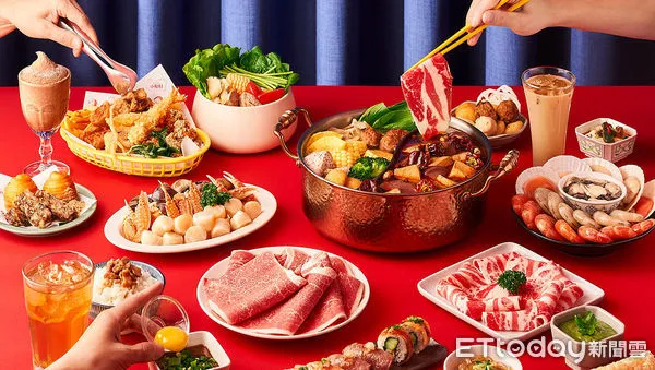 ▲火鍋吃到飽700元有找！小福利餐自由選擇。（圖／饗賓餐旅提供）