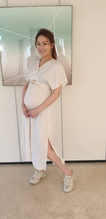 ▲劉雨柔預產期在暑假。（圖／讀者提供）