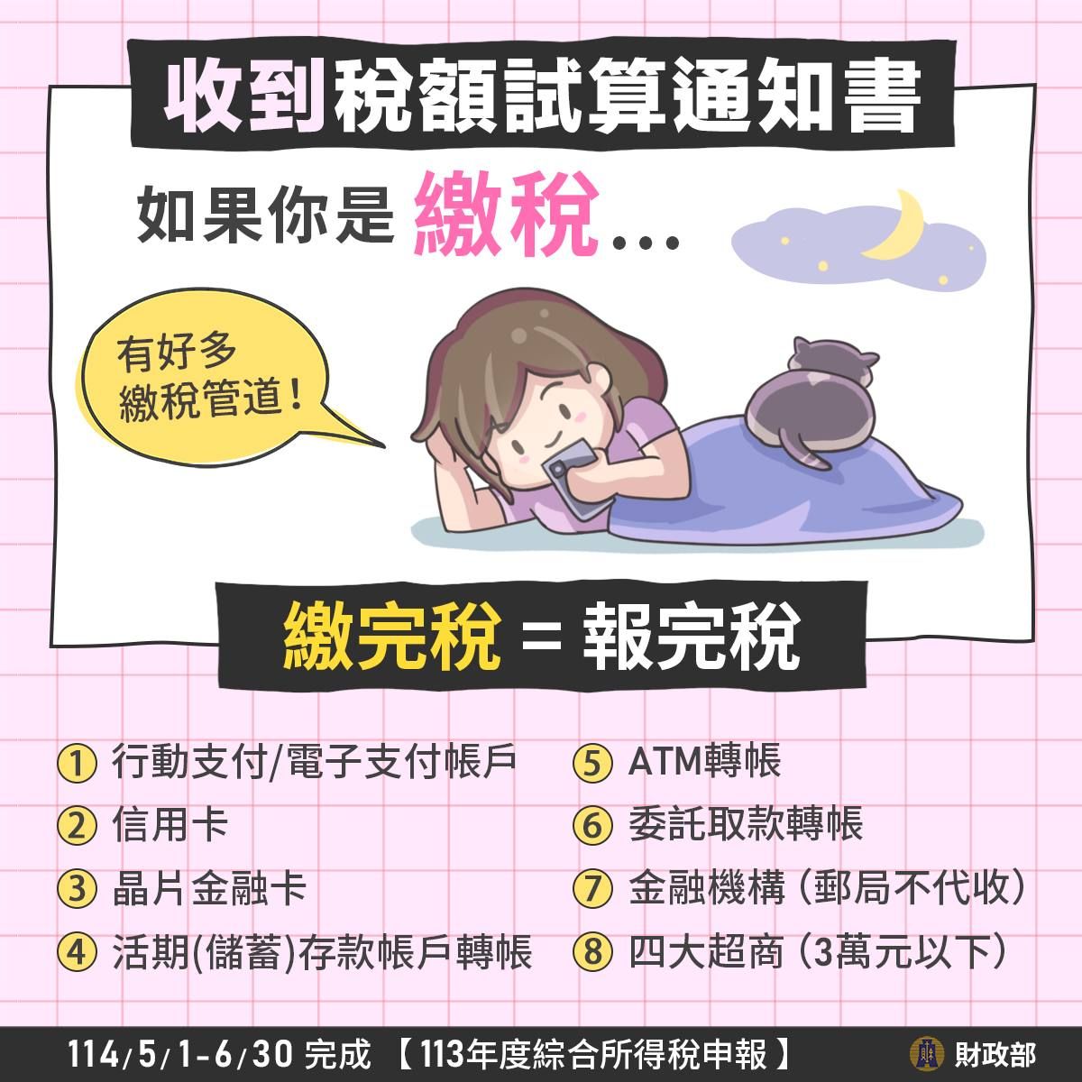 ▲▼稅額試算通知書。（圖／翻攝財政部臉書）