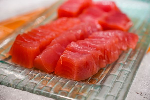▲▼豐FOOD海陸百匯 鮪魚季｜台北自助餐吃到飽，澎湃現流海鮮多國料理任你吃，週五限定鮪魚現切秀。（圖／部落客珊莎授權提供）