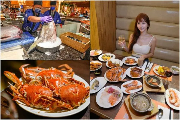 ▲▼豐FOOD海陸百匯 鮪魚季｜台北自助餐吃到飽，澎湃現流海鮮多國料理任你吃，週五限定鮪魚現切秀。（圖／部落客珊莎授權提供）