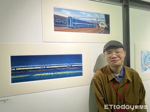 ▲▼信誼幼兒文學獎今天公布，王照鈞以《藍皮慢火車》獲得佳作。（圖／記者許敏溶攝）