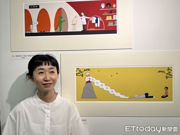 ▲▼信誼幼兒文學獎今天公布，鄭萱婕（見圖）以《來，我跟你說＿地球人聽話指南》拿下圖畫書組首獎，（圖／記者許敏溶攝）