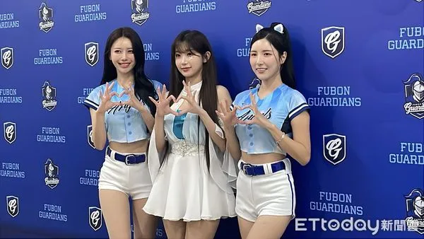 ▲富邦悍將韓援三本柱，左起李雅英、李珠珢、南珉貞。（圖／記者楊舒帆攝）