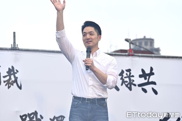 ▲ 國民黨主辦426「反綠共 戰獨裁 凱道一起站出來！」大型集會活動，蔣萬安 。（圖／記者李毓康攝）
