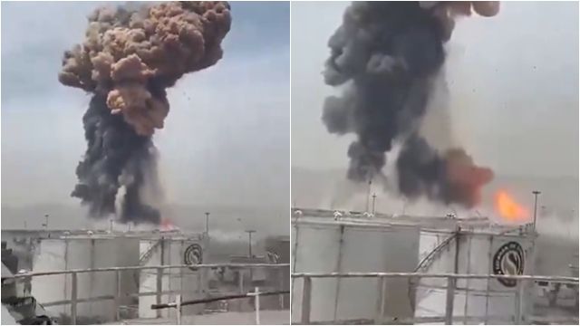 ▲▼       快訊／伊朗南部港口「大規模爆炸」　黑色濃煙竄天畫面曝光      。（圖／翻攝X）