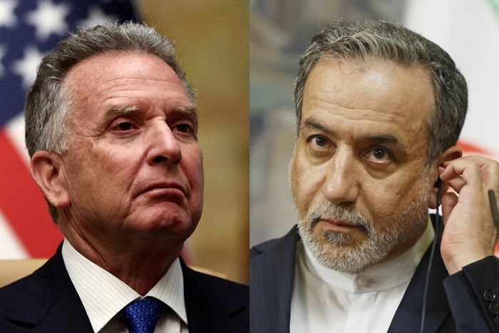 ▲美國中東事務特使魏科夫（Steve Witkoff）與伊朗外交部副部長、首席談判代表阿拉奇（Abbas Araghchi）。（圖／路透、達志影像／美聯社）