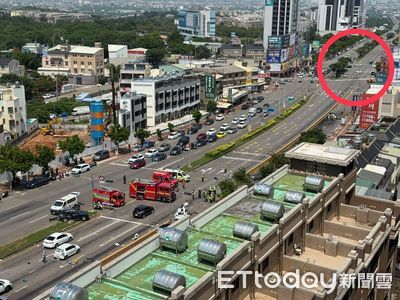 快訊／台中向上路長下坡至少5車追撞！狀況不明塞爆　俯瞰影片曝