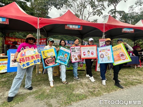 ▲金峰鄉紅藜音樂市集推廣兒童安全知識。（圖／記者楊漢聲翻攝）