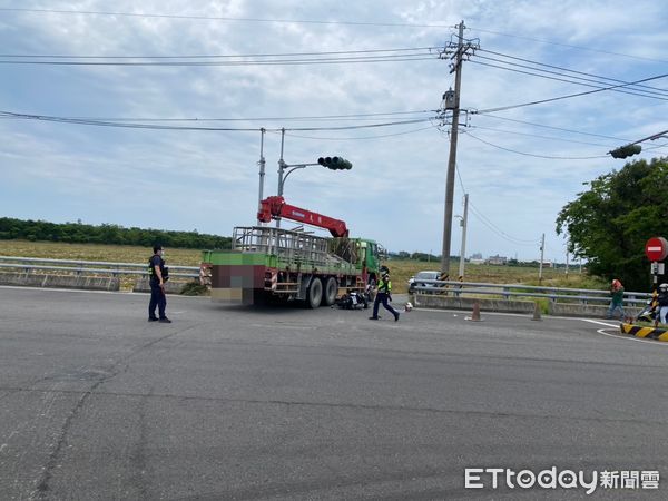 ▲高雄橋頭區發生死亡車禍。（圖／記者許宥孺翻攝）