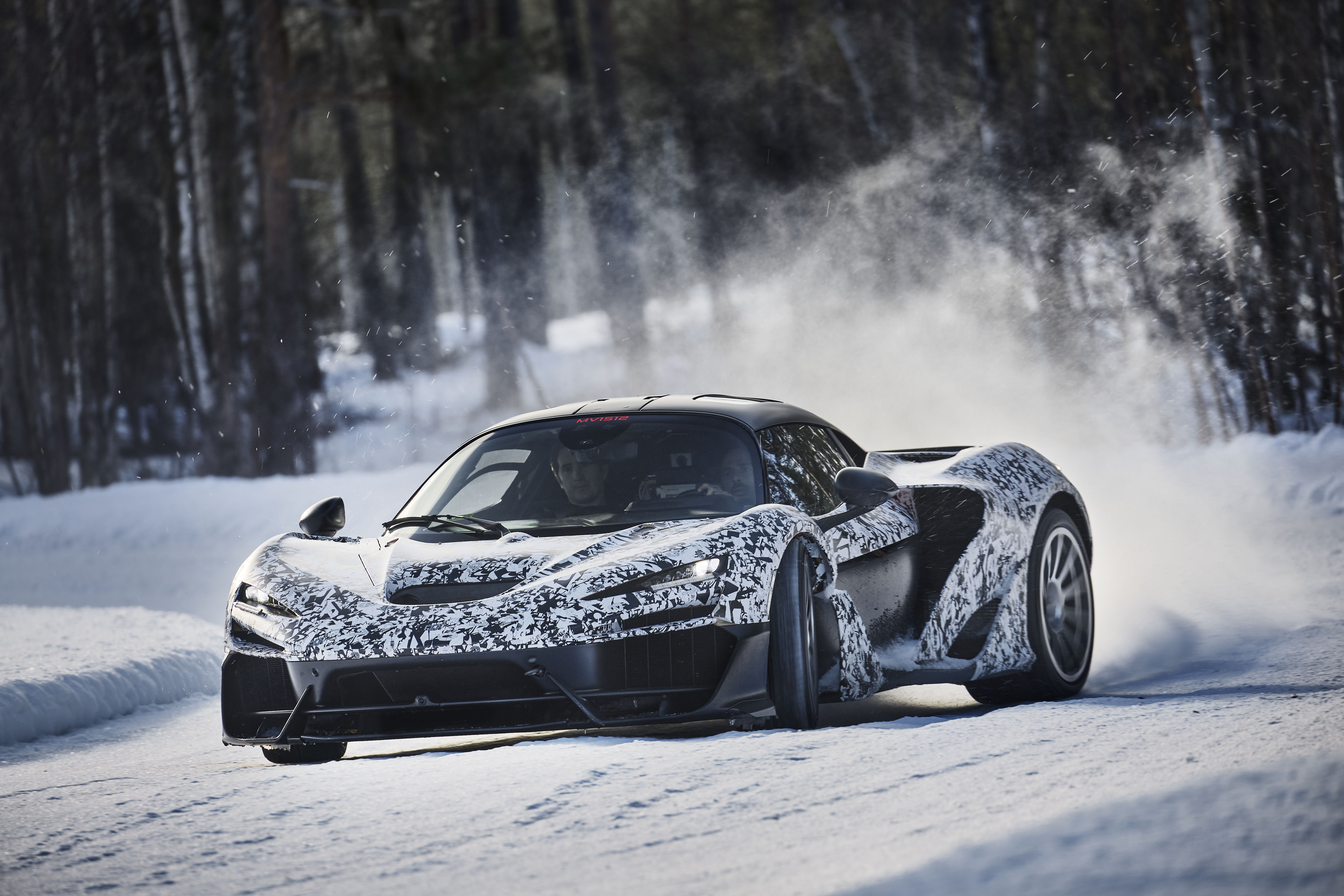 ▲麥拉倫W1雪地測試。（圖／翻攝自McLaren）