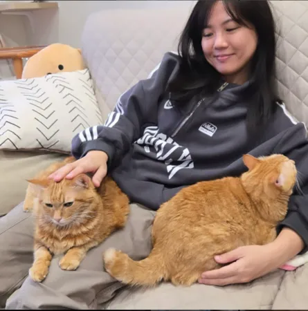 ▲魚乾愛貓OLA罹患淋巴癌。（圖／翻攝自魚乾Instagram）