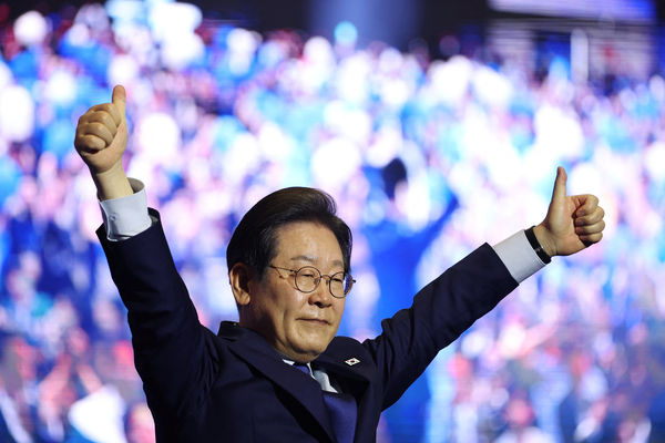 ▲▼李在明（Lee Jae-myung）獲正式提名，代表最大在野黨共同民主黨角逐總統大位。（圖／路透）