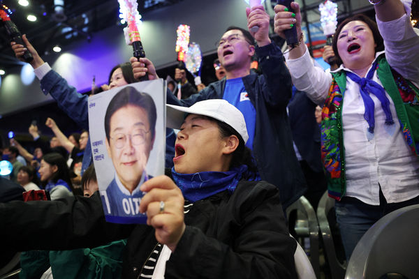 ▲▼李在明（Lee Jae-myung）獲正式提名，代表最大在野黨共同民主黨角逐總統大位。（圖／路透）
