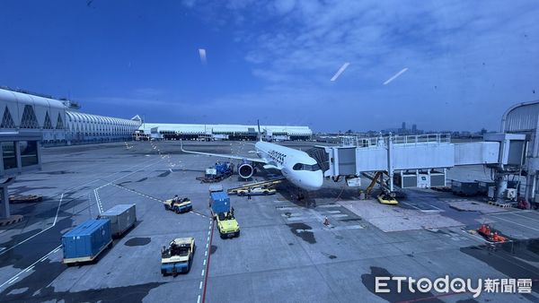 ▲高雄小港機場停機坪畫面             。（圖／記者吳奕靖攝）