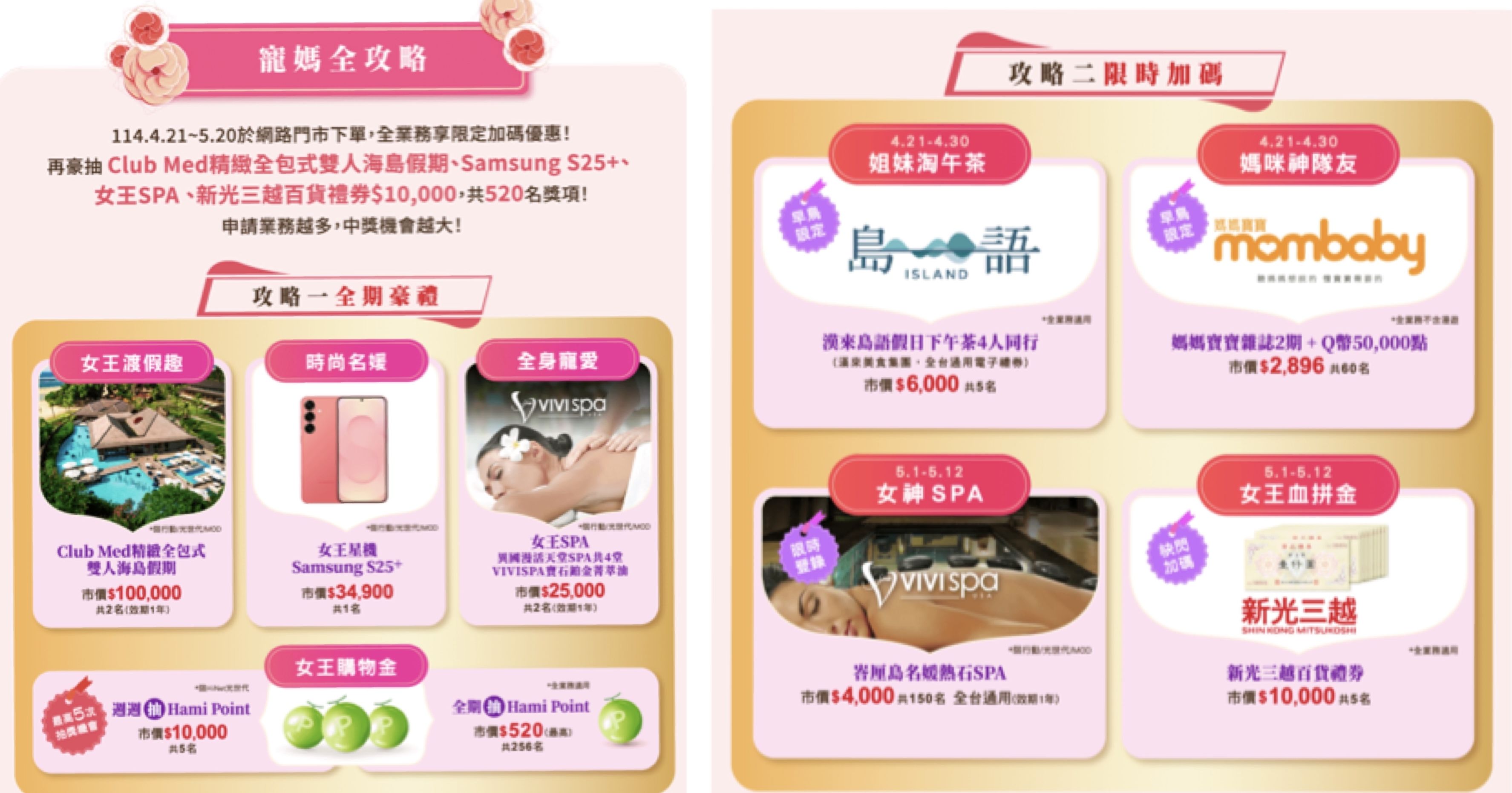 ▲▼中華電信,母親節,網路門市,雙人海島遊,抽獎。（圖／業者提供）